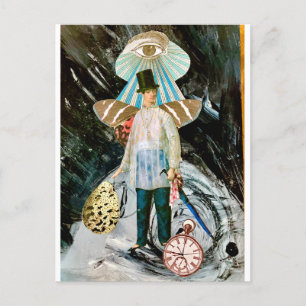 Postcard Mixed Media Collage Postkarte