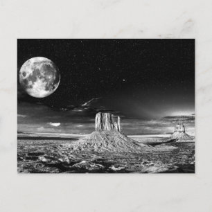 Postcard Monument Valley Moonlight, Utah, USA Postkarte