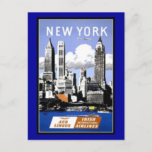 Postcard New York Gruß Vintag Postkarte (Vorderseite)