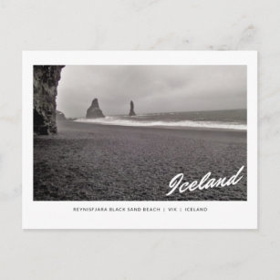 Postcard of Reynisfjara Black Sand Beach, Iceland Postkarte