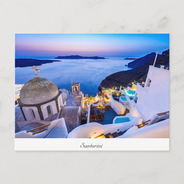 Postcard Oia Santorini Postkarte (Vorderseite)