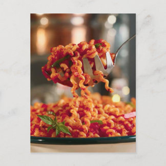 POSTCARD PASTA DINNER PLATE POSTKARTE