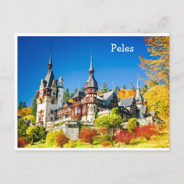 Postcard Peles, Sinaia Postkarte (Vorderseite)