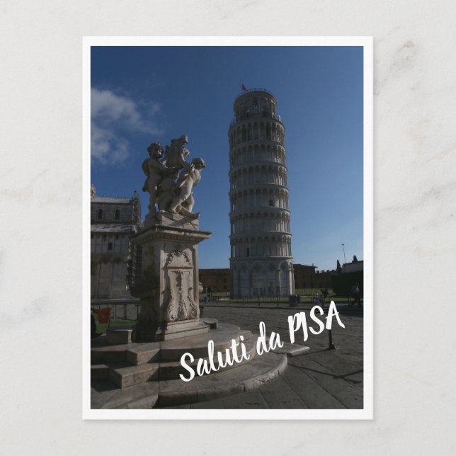 Postcard - Pisa - mit Skript Postkarte (Vorderseite)