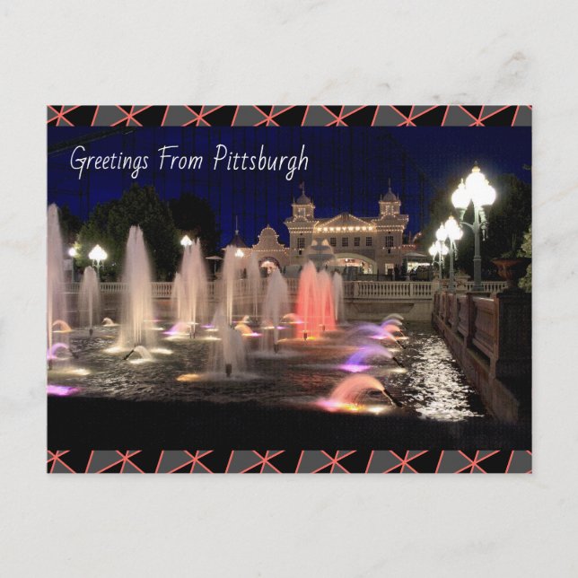 Postcard-Pittsburgh-Vergnügungspark Postkarte (Vorderseite)