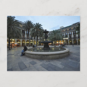 Postcard Plaça Reial, Barcelona, Spanien Postkarte