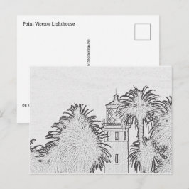 Postcard - Point Vicente Lighthouse to Color Postkarte