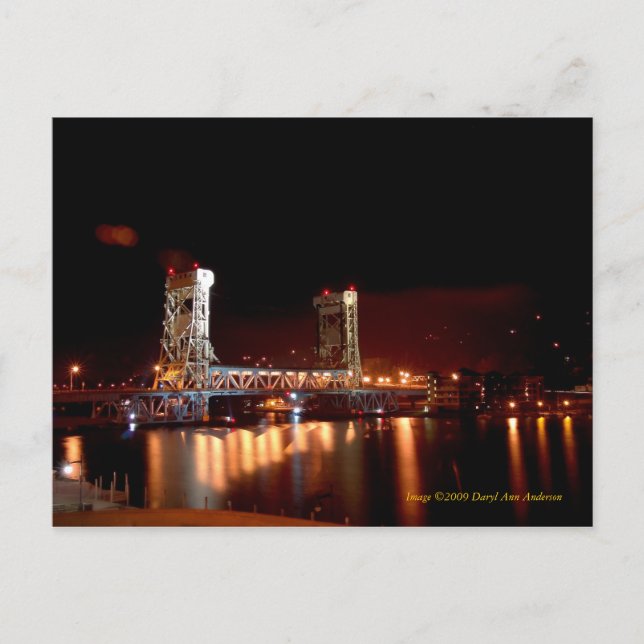 POSTCARD, Portage Lift Bridge Postkarte (Vorderseite)