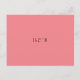 Postcard Postcard Verpassen Sie pink, einfach Postkarte