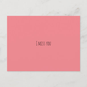 Postcard Postcard Verpassen Sie pink, einfach Postkarte