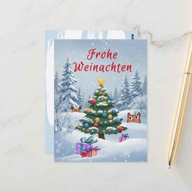 Postcard Postkarte (Vorderseite/Rückseite Beispiel)