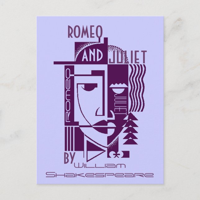 Postcard Promo Shakespeare Romeo & Julia Play PC Postkarte (Vorderseite)