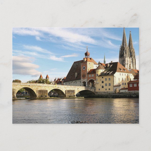 Postcard Regensburg in Bayern, Deutschland Postkarte (Vorderseite)