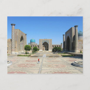 Postcard Registerplatz in Samarkand, Usbekistan Postkarte