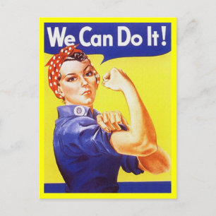 Postcard Rosie, die Patriotische Zeit des Zweiten Postkarte
