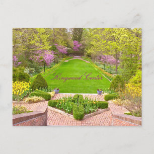 POSTCARD, "SCHÖNES KINGWOOD CENTER & GARDENS" POSTKARTE