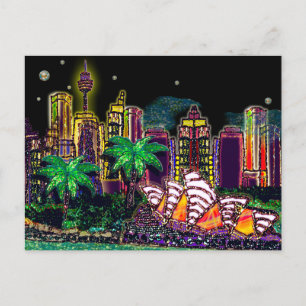 Postcard Sequel Art Sydney Australien Postkarte