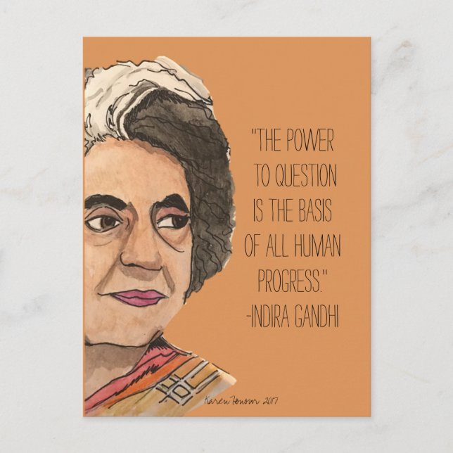 Postcard "Sisterhood"-Serie - Indira Postkarte (Vorderseite)