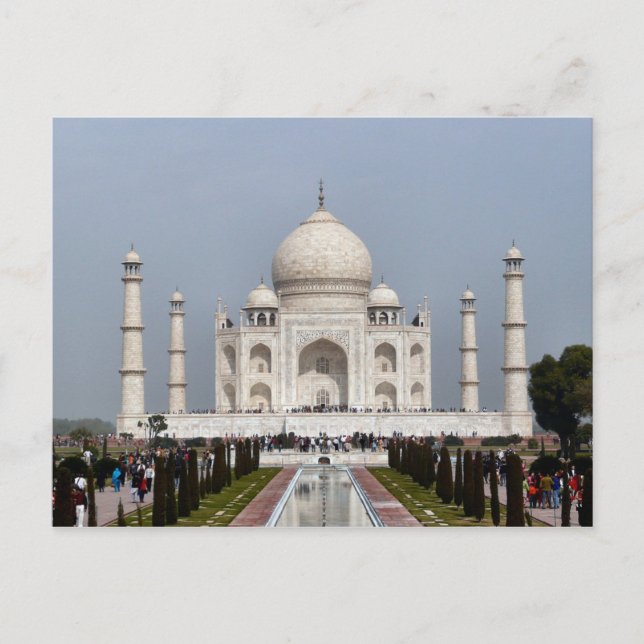 Postcard Taj Mahal, Agra Indien Postkarte (Vorderseite)