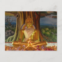 Postcard Thailand Buddha-Bild sehr selten