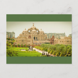Postcard The Akshardham - Delhi, Indien Postkarte