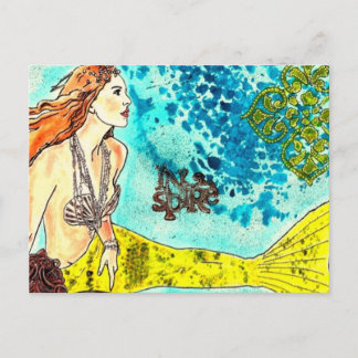 Postcard Tranquil Waters Mermaid Postkarte