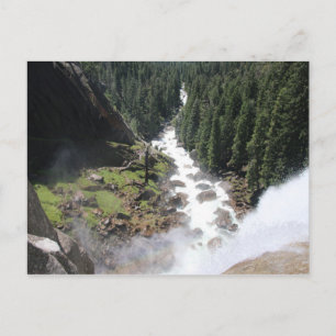 Postcard Vernal Falls in Yosemite Nationalpark Postkarte