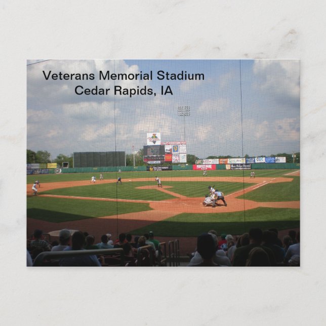 Postcard - Veterans Memorial Stadium - 2011-02 Postkarte (Vorderseite)