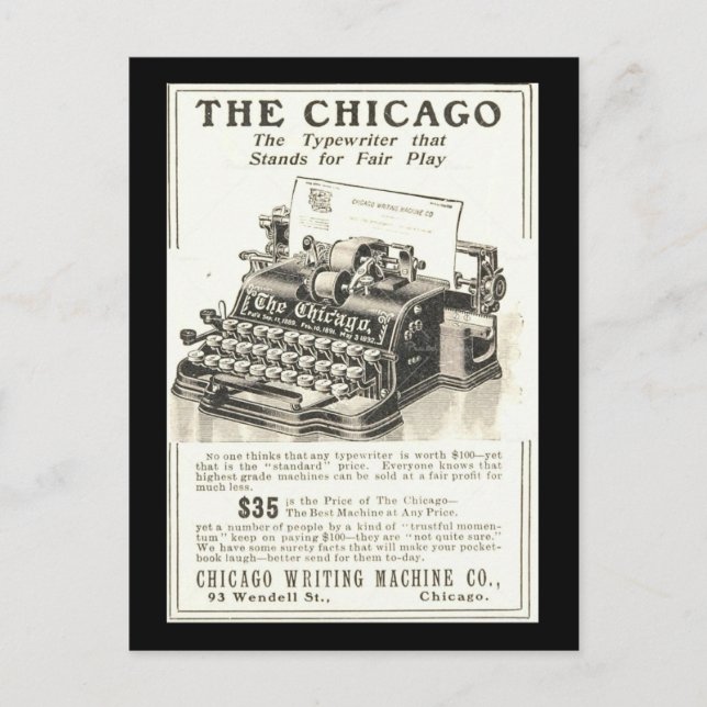 Postcard-Vintag Chicago Art-The Chicago Postkarte (Vorderseite)