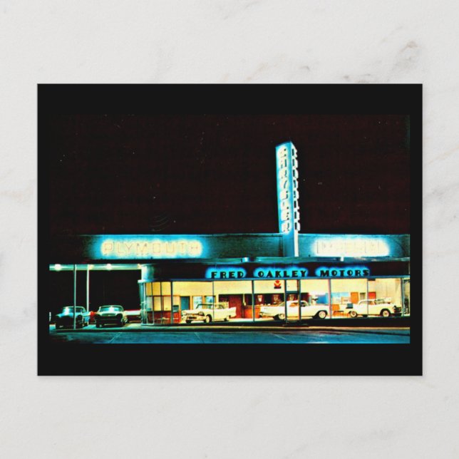 Postcard-Vintag Dallas Artwork-29 Postkarte (Vorderseite)