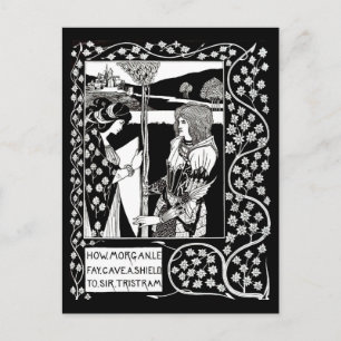 Postcard-Vintag Illustration-Aubrey Beardsley 14 Postkarte