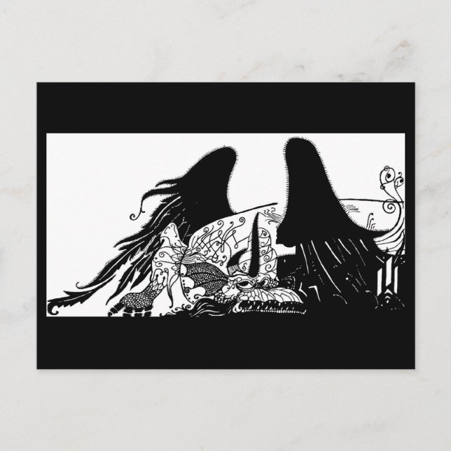 Postcard-Vintag Illustration-Aubrey Beardsley 24 Postkarte (Vorderseite)