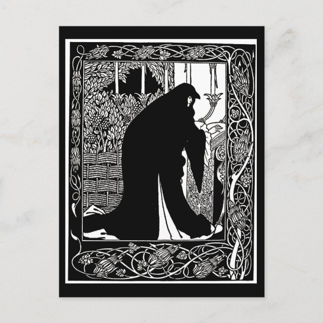 Postcard-Vintag Illustration-Aubrey Beardsley 2 Postkarte (Vorderseite)