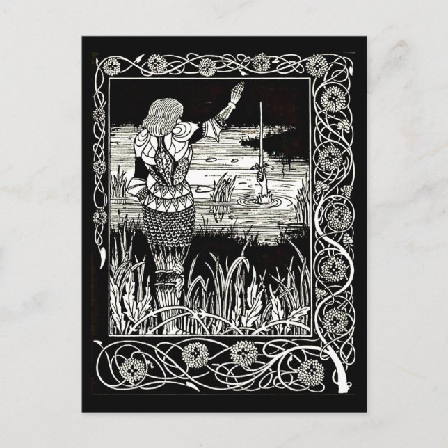 Postcard-Vintag Illustration-Aubrey Beardsley 34 Postkarte (Vorderseite)