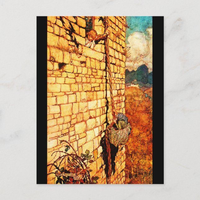 Postcard-Vintag Illustration-Rackham 20 Postkarte (Vorderseite)