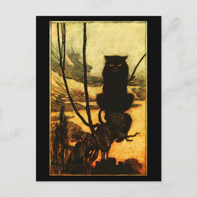 Postcard-Vintag Illustration-Rackham 26 Postkarte (Vorderseite)