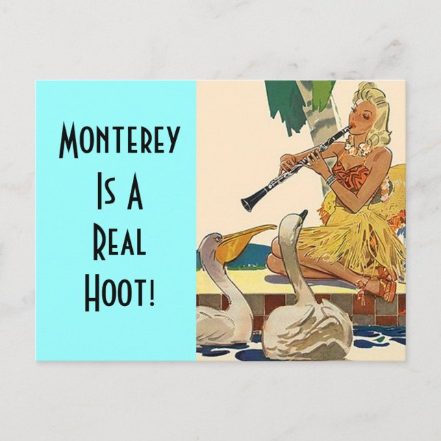 Postcard Vintag Retro Vacation Custom Hoot PC Postkarte (Vorderseite)