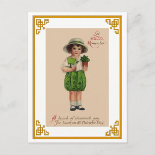 Postcard-Vintag St. Patricks Day Postkarte