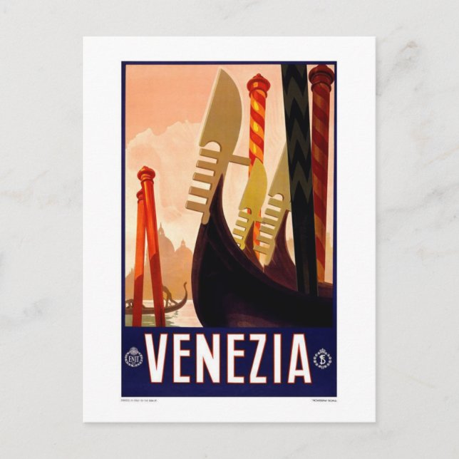 Postcard-Vintag Venetien, Italien Postkarte (Vorderseite)