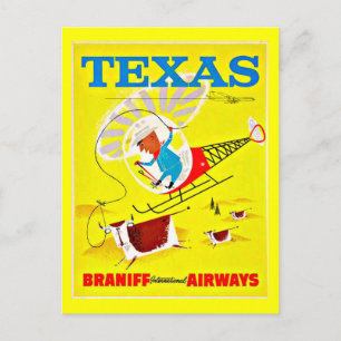 Postcard-Vintage Dallas Artwork-17 Postkarte