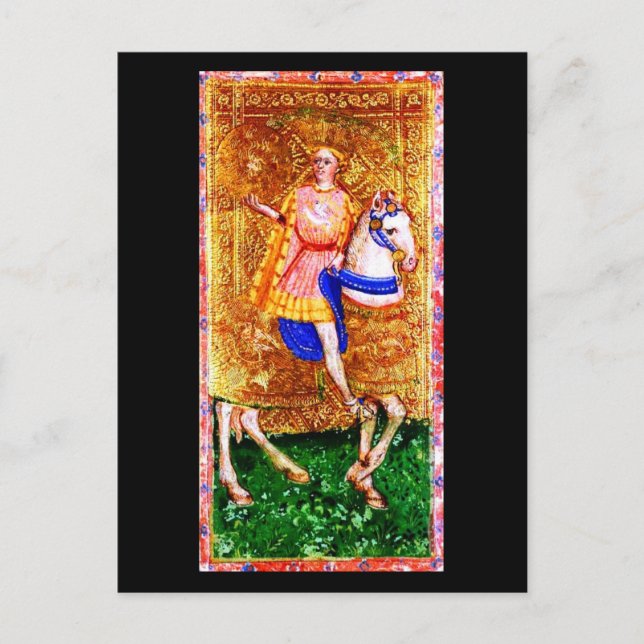 Postcard-Vintage Divination-Tarot 10 Postkarte (Vorderseite)