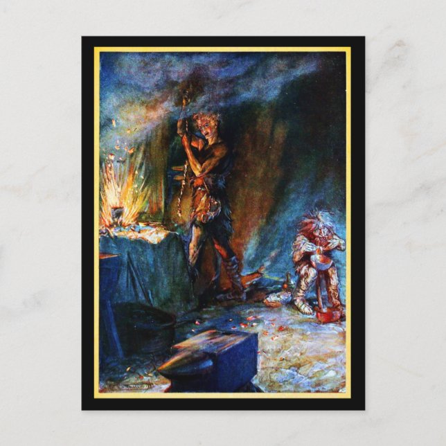 Postcard-Vintage Illustration-Rackham 6 Postkarte (Vorderseite)