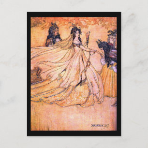 Postcard-Vintage Illustration-Rackham 9 Postkarte
