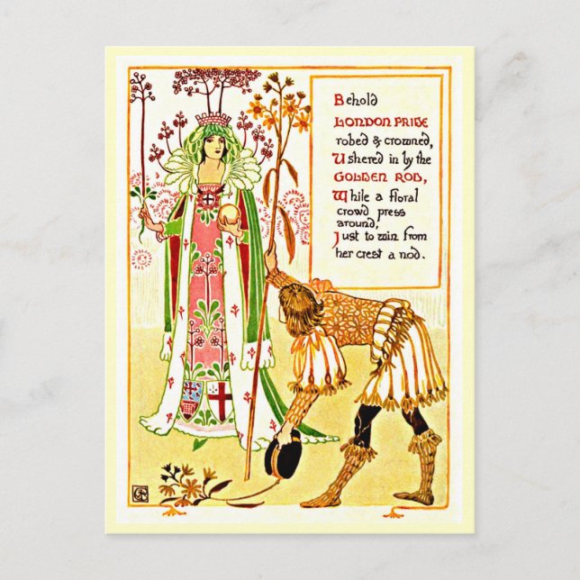 Postcard-Vintage Illustration-Walter Crane 10 Postkarte (Vorderseite)