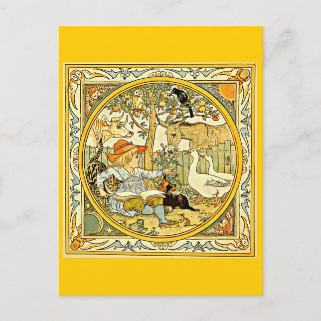 Postcard-Vintage Illustration-Walter Crane 16 Postkarte (Vorderseite)