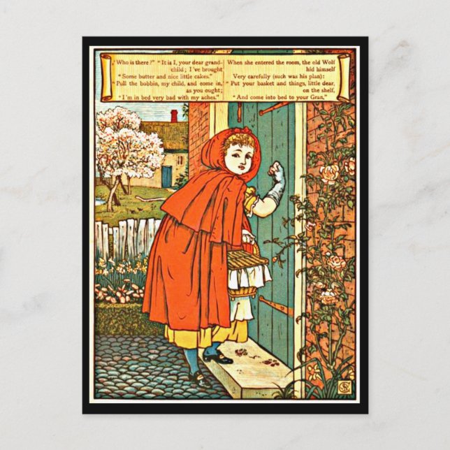 Postcard-Vintage Illustration-Walter Crane 55 Postkarte (Vorderseite)