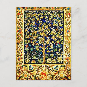 Postcard-Vintage Stoffe/Mode-William Morris 9 Postkarte