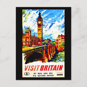 Postcard Vintage Travel-Großbritannien 2 Postkarte