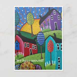 Postcard - Volkskunst Bauernhöfe/Landschaft Postkarte