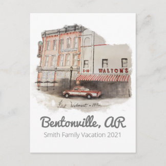 Postcard Walmart Aquarell Postkarte